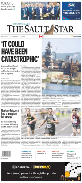 Cover of The Sault Star