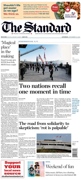 Cover of The Standard (St. Catharines)