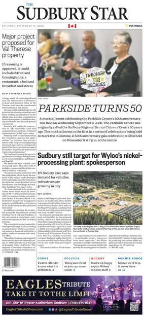 Cover of The Sudbury Star