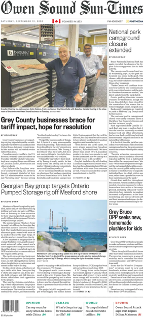 Cover of The Sun Times (Owen Sound)