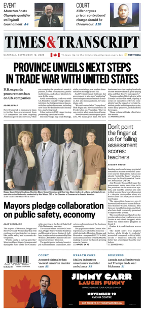 Cover of Times & Transcript