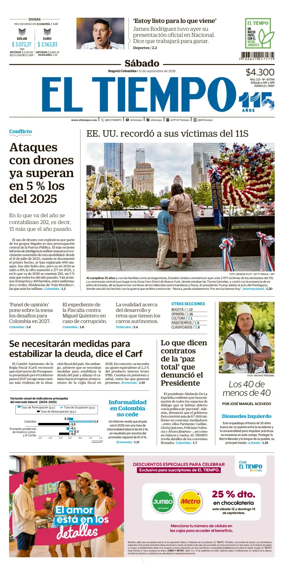 Cover of El Tiempo (Bogota)