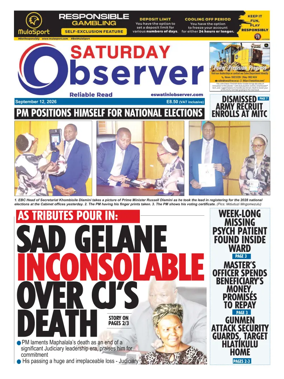 Cover of Saturday Observer (Eswatini)