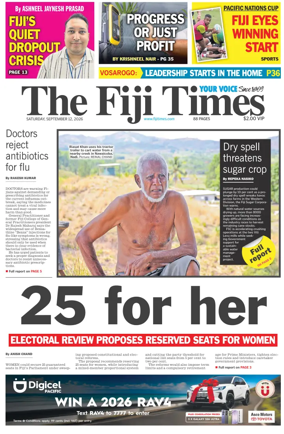 Cover of The Fiji Times