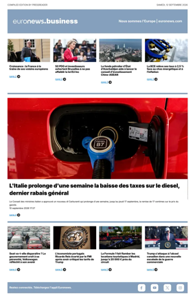 Cover of Euronews Business (French)