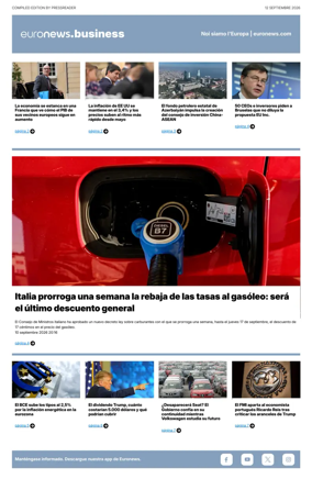 Cover of Euronews Business (Spanish) Compiled Edition