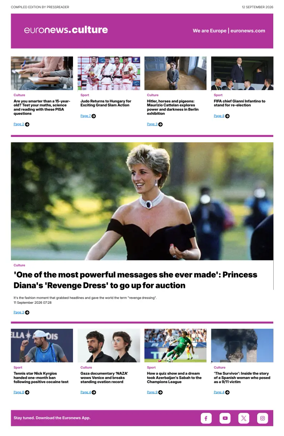 Cover of Euronews Culture and Sport Compiled Edition