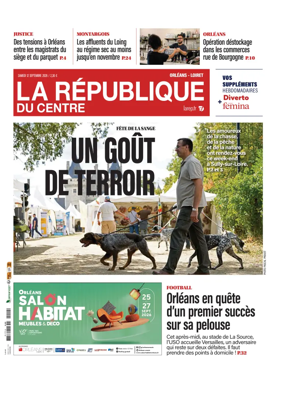 Cover of La Republique du Centre (Orleans - Loiret))