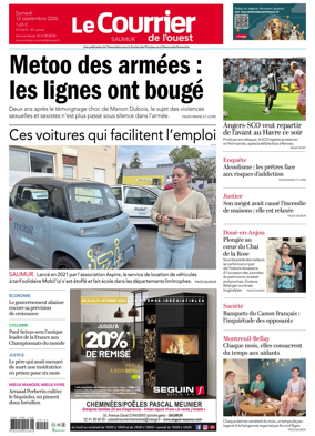 Cover of Le Courrier de l’Ouest (Saumur)