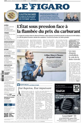 Cover of Le Figaro