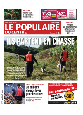 Cover of Le Populaire du Centre (Haute-Vienne)