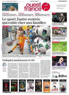 Cover of Ouest France (Chateaubriant)