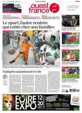 Cover of Ouest France (Dinan)