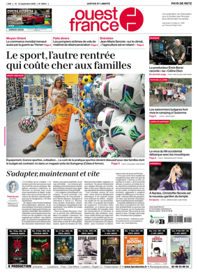 Cover of Ouest France (Pornic / Pays de Retz)
