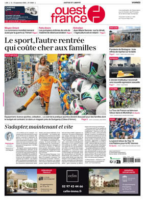 Cover of Ouest France (Vannes)