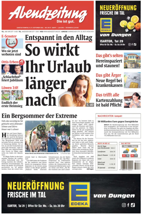 Cover of Abendzeitung Munchen