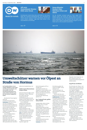 Cover of Deutsche Welle (German edition)