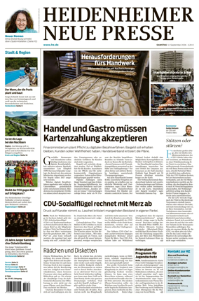 Cover of Heidenheimer Neue Presse