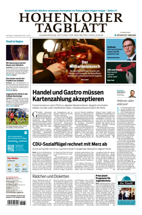 Cover of Hohenloher Tagblatt