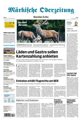 Cover of Markische Oderzeitung Bernau