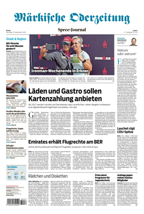 Cover of Markische Oderzeitung Erkner