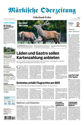 Cover of Markische Oderzeitung Oderland-Echo