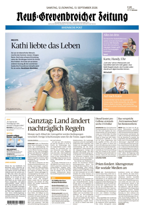 Cover of Neuss-Grevenbroicher Zeitung Neuss