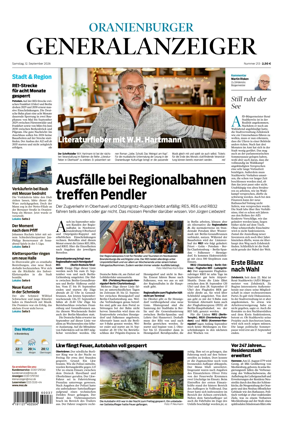Cover of Oranienburger Generalanzeiger