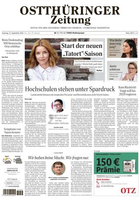 Cover of Ostthuringer Zeitung (Greiz)