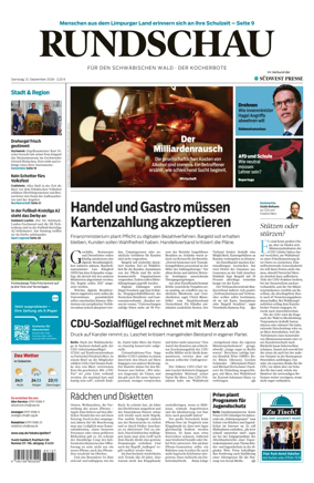 Cover of Rundschau fur den Schwabischen Wald – Der Kocherbote