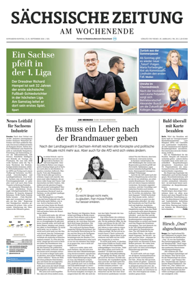 Cover of Sachsische Zeitung (Gorlitz & Niesky)