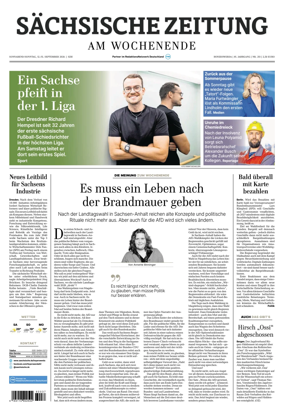 Cover of Sachsische Zeitung (Hoyerswerda)