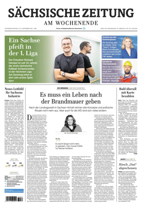 Cover of Sachsische Zeitung (Riesa & Grossenhain)
