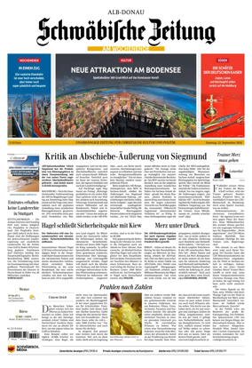 Cover of Schwabische Zeitung (Alb-Donau)