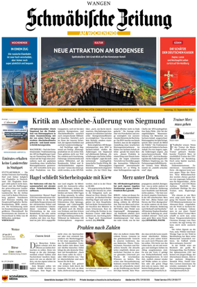 Cover of Schwabische Zeitung (Wangen)