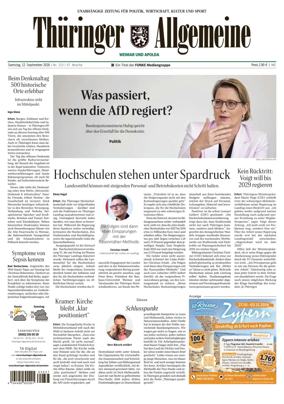 Cover of Thuringer Allgemeine (Apolda)