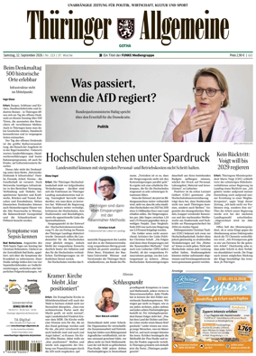 Cover of Thuringer Allgemeine (Gotha)