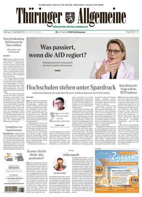 Cover of Thuringer Allgemeine (Muhlhausen und Bad Langensalza)