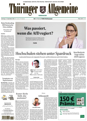 Cover of Thuringer Allgemeine (Nordhausen)
