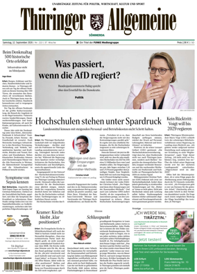 Cover of Thuringer Allgemeine (Sommerda)
