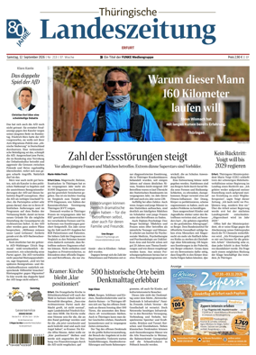 Cover of Thuringische Landeszeitung (Erfurt)