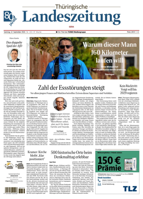 Cover of Thuringische Landeszeitung (Gera)