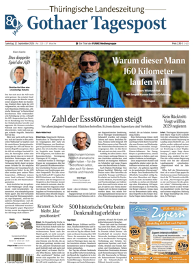 Cover of Thuringische Landeszeitung (Gotha)