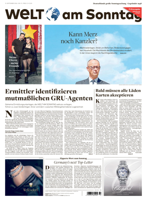 Cover of Welt am Sonntag