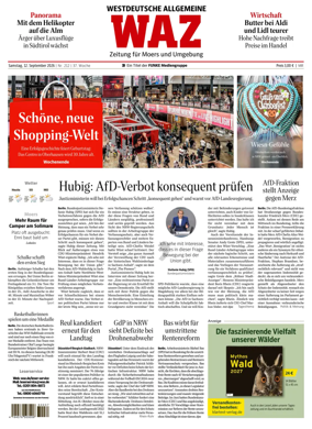 Cover of Westdeutsche Allgemeine Zeitung (Moers)