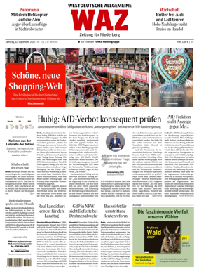 Cover of Westdeutsche Allgemeine Zeitung (Velbert)