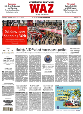 Cover of Westdeutsche Allgemeine Zeitung (Witten)