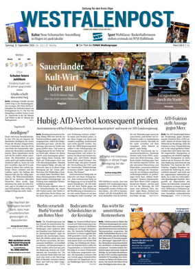 Cover of Westfalenpost (Olpe)