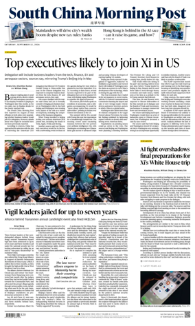 Cover of South China Morning Post