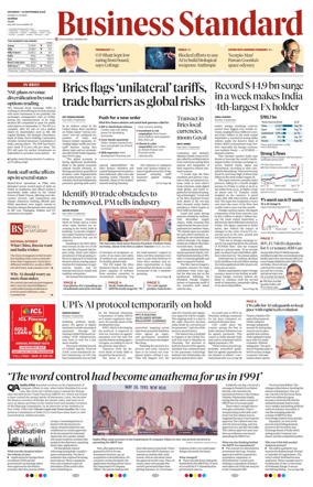 Cover of Business Standard